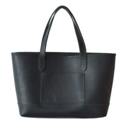 Dreamers Leather Tote, Noir