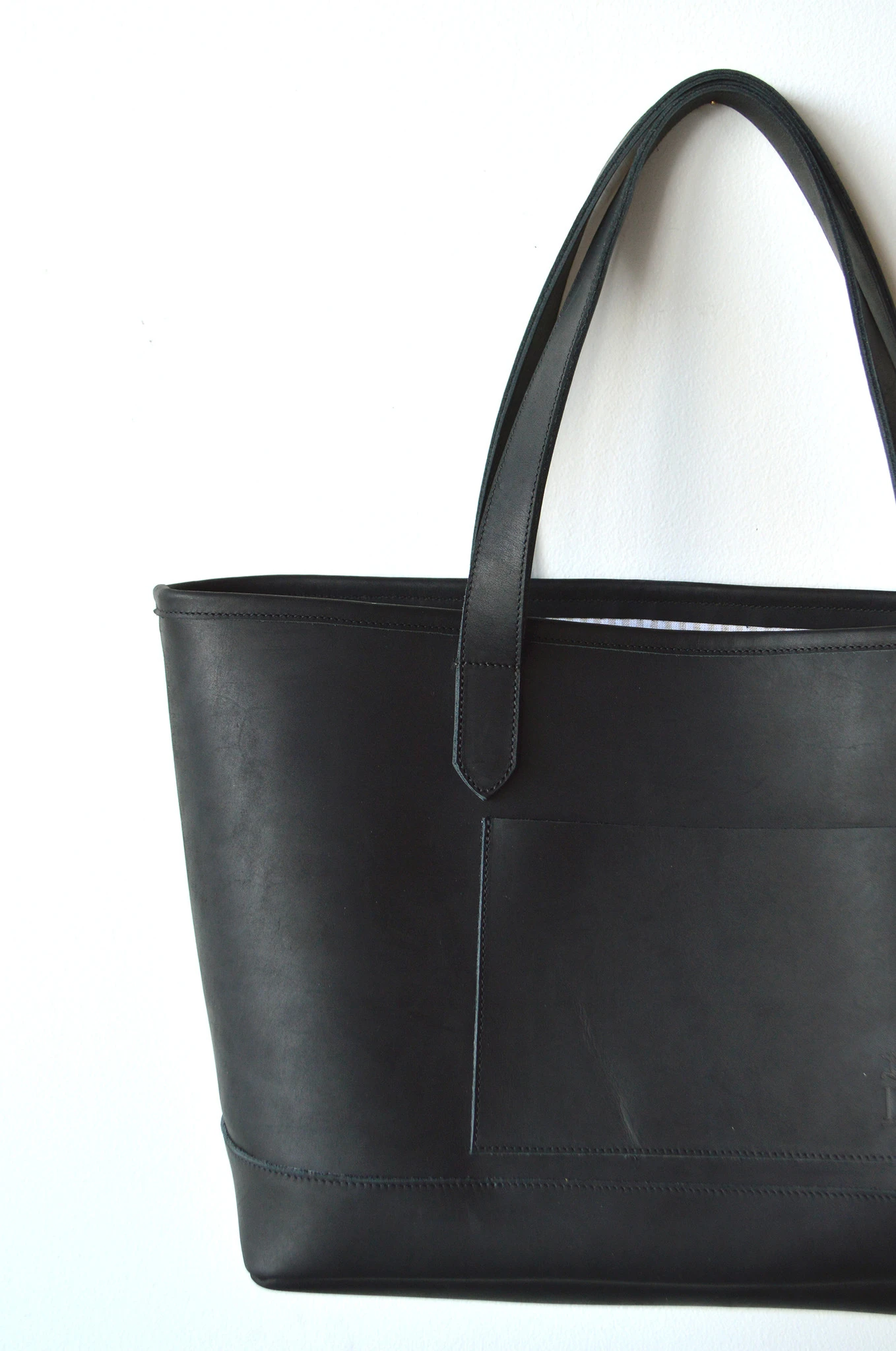 Dreamers Leather Tote, Noir 5 Dreamers Leather Tote, Noir - Image 3