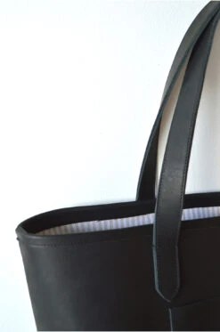 Dreamers Leather Tote, Noir 14 Dreamers Leather Tote, Noir -Home Furnishings Store image 1022
