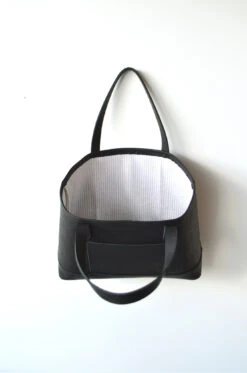 Dreamers Leather Tote, Noir 16 Dreamers Leather Tote, Noir -Home Furnishings Store image 1024