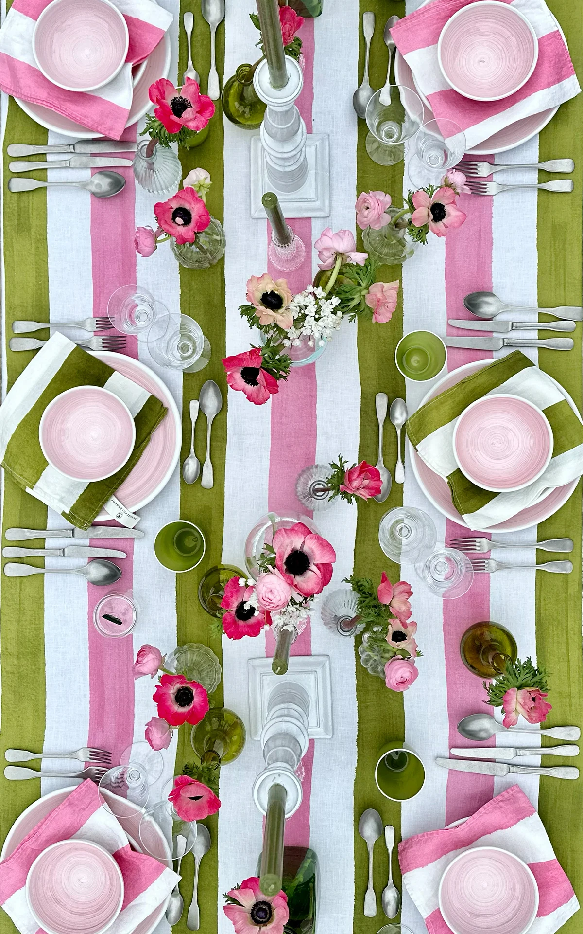 Blue And White Striped Tablecloth 4 Blue And White Striped Tablecloth - Image 2