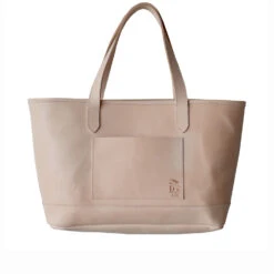 Dreamers Leather Tote Bag, Natural