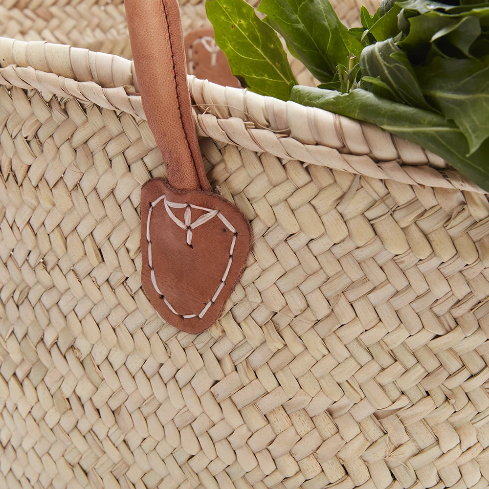 Straw Market Basket 4 Straw Market Basket - Image 2