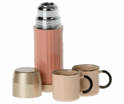 Soft Coral Thermos And Cups