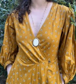 Lady With Doves Pendant Necklace -Home Furnishings Store image 1102