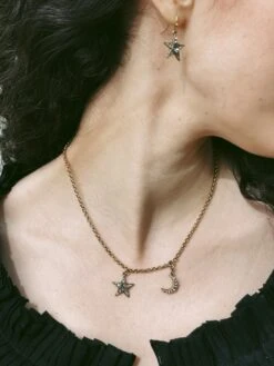 Moon And Star Necklace 10 Moon And Star Necklace -Home Furnishings Store image 1131