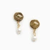 Evil Eye Pearl Earrings -Home Furnishings Store image 1194