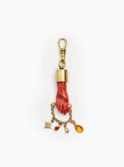 Red Figa Hand Carved Pendant -Home Furnishings Store image 1217