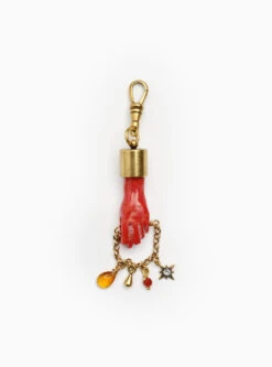 Red Figa Hand Carved Pendant -Home Furnishings Store image 1218