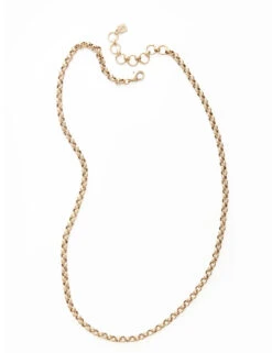 Long Rolo Chain Necklace -Home Furnishings Store image 1288