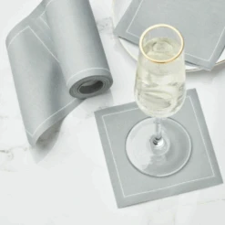 Grey Cotton Cocktail Napkin 50 Units -Home Furnishings Store image 130