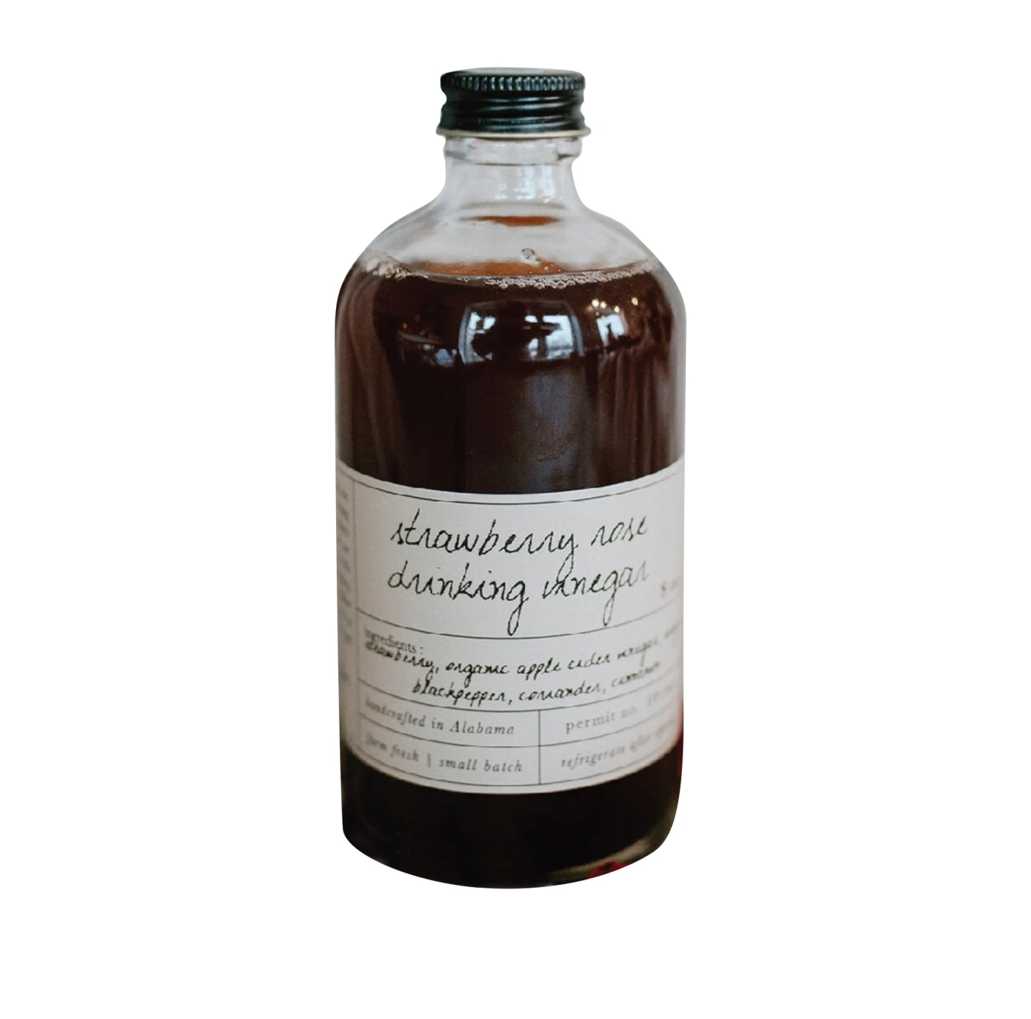 Strawberry Rose Drinking Vinegar 3 Strawberry Rose Drinking Vinegar