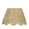 Medium Scalloped Twisted Seagrass Ivory Lampshade 1 Medium Scalloped Twisted Seagrass Ivory Lampshade -Home Furnishings Store image 141