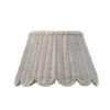 Large Scalloped Rattan Lampshade