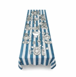 Blue And White Striped Tablecloth 14 Blue And White Striped Tablecloth -Home Furnishings Store image 175