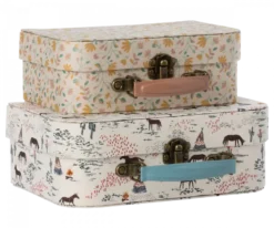 Chevaux Heureux Suitcases With Fabric, 2 Pcs Set -Home Furnishings Store image 184