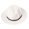 Plaited Paper White Hat