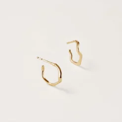 Wave Studs 14K Gold Vermeil Earring