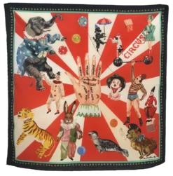 Vintage Circus, Cotton Scarf By Nathalie Lete