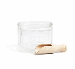 Glass Salt Pot With Scoop