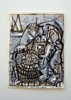 Le Pêcheur (The Fisherman), Debiève Original, 2004 -Home Furnishings Store image 418