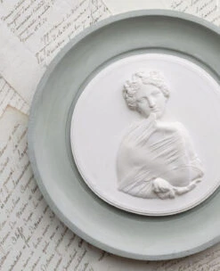 Hylas Linen Framed Intaglio Plaster Edge -Home Furnishings Store image 449