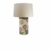 Pink Poppies Cylinder Lamp (Shade Not Included) -Home Furnishings Store image 450