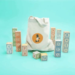 Nautical ABC Blocks With Canvas Bag -Home Furnishings Store image 495