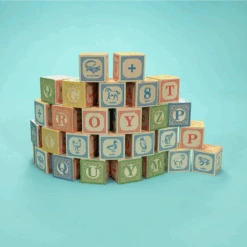 Nautical ABC Blocks With Canvas Bag -Home Furnishings Store image 497