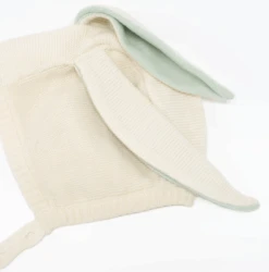 Mint Bunny Baby Bonnet -Home Furnishings Store image 547