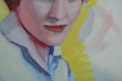 Portrait Over Yellow Background -Home Furnishings Store image 615