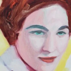 Portrait Over Yellow Background -Home Furnishings Store image 617