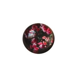 Sea Of Pink Roses, Crystal Paperweight