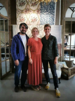 Indienne, Blue Indigo Domino Paper -Home Furnishings Store image 661