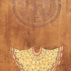 Jaipur Garment Painting, Pale Gold Lehenga 10 Jaipur Garment Painting, Pale Gold Lehenga -Home Furnishings Store image 671