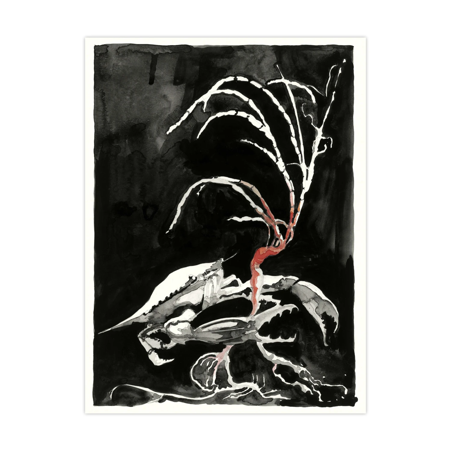 Portrait Of A Man Speaking To Himself — Chalk On Paper By Seth Fite 4 Portrait Of A Man Speaking To Himself — Chalk On Paper By Seth Fite - Image 2