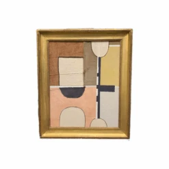 Geometric Abstract Pastel Painting