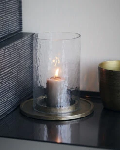 Antique Brass Candle Stand -Home Furnishings Store image 733