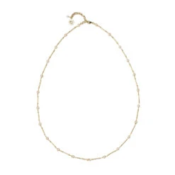 Round Pearl Chain Necklace