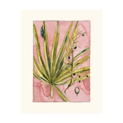 Demi Lune Leather Bag, Natural