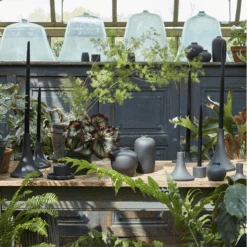 Smoke Ceramic Candle Holder -Home Furnishings Store image 855