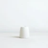 White Ceramic Cone Candle Holder -Home Furnishings Store image 860