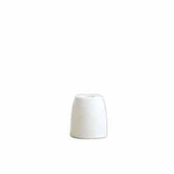 White Ceramic Cone Candle Holder -Home Furnishings Store image 861