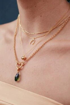 Golden Orb Necklace -Home Furnishings Store image 876