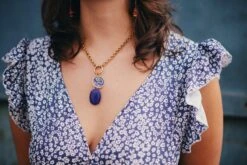 Lapis Pendant Charm -Home Furnishings Store image 881