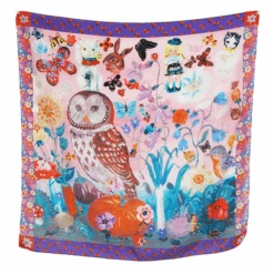 Owl, Silk Scarf By Nathalie Lete