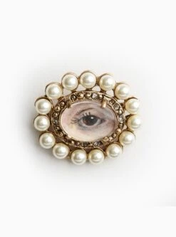 Lover’s Eye Brooch, Brown