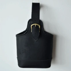 Petite Leather Bag, Noir -Home Furnishings Store image 972