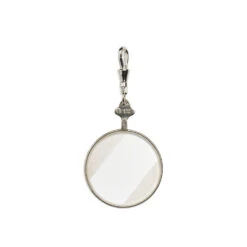 Silver Monocle Charm